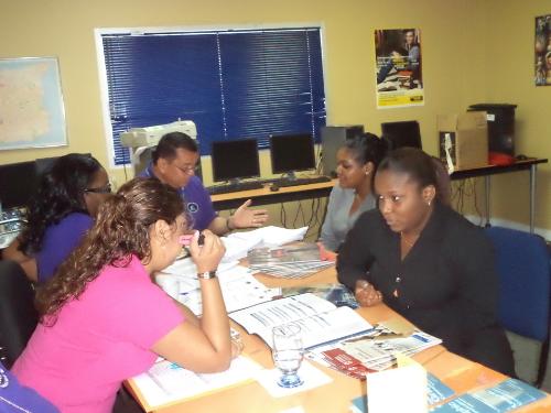 SBCS Course Administrators offer career guidance to Grace Kennedy employees