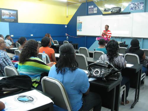 Trincity Campus Manager – Mrs. Alicia Cameron – welcomed our gathering and enlightened them about SBCS and our Trincity campus.