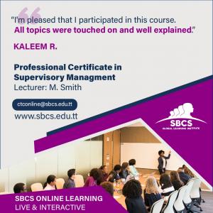 Online Review: Professional  Certificate in Supervisory Management